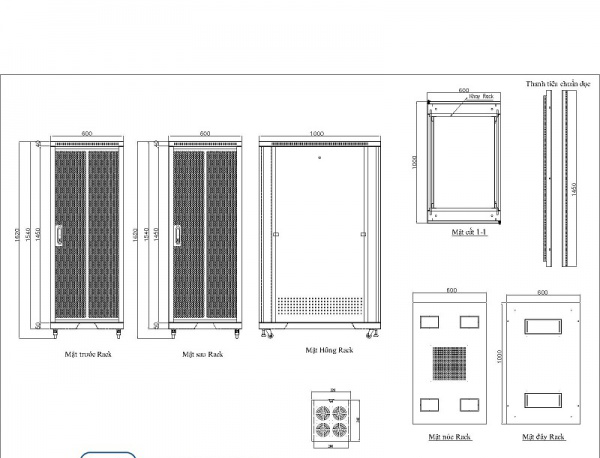 Tủ rack 32UD800 - Phân phối tại Viễn Thông Thành Công - Vật tư viễn thông